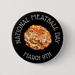 Badge Rond 5 Cm Journée nationale de la viande 9 mars Bouton