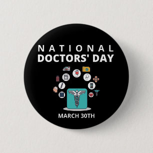 Badge Rond 5 Cm Journée nationale des médecins