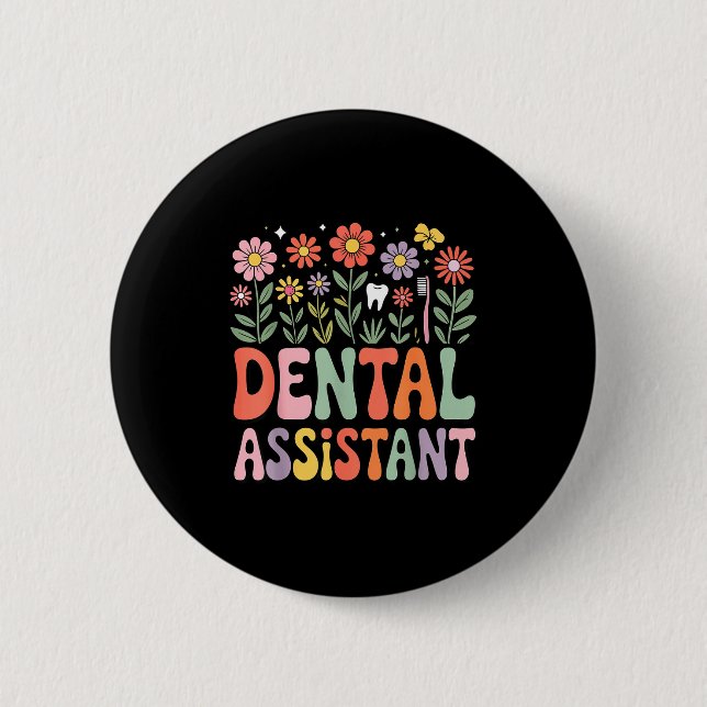 Badge Rond 5 Cm Journée ou semaine d'appréciation de l'assistant d (Devant)
