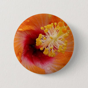 Badge Rond 5 Cm Journée tropicale pluvieuse