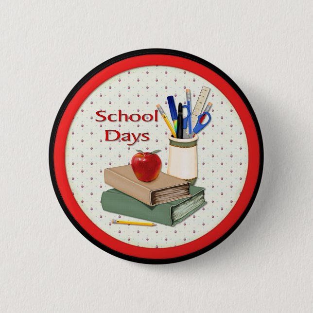 Badge Rond 5 Cm Journées scolaires (Devant)