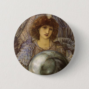 Badge Rond 5 Cm Jours de la Création, Premier Jour par Burne Jones