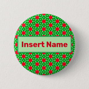 Badge Rond 5 Cm Jours fériés - Étiquette d'étiquettes de nom p
