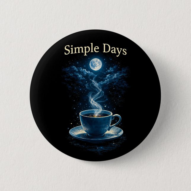 Badge Rond 5 Cm Jours Simples (Devant)