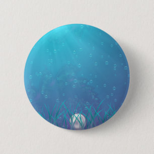 Badge Rond 5 Cm Joyau du Bouton de Mer