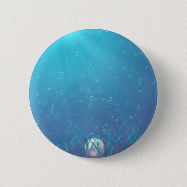 Badge Rond 5 Cm Joyau du Bouton de Mer (Devant)