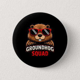 Badge Rond 5 Cm Joyeuse célébration de la journée de la marmotte 2