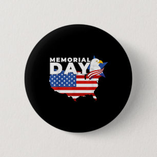 Badge Rond 5 Cm Joyeuse fête commémorative Usa Drapeau 4 juillet