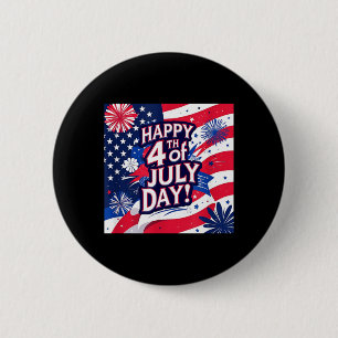 Badge Rond 5 Cm Joyeuse fête de l'indépendance