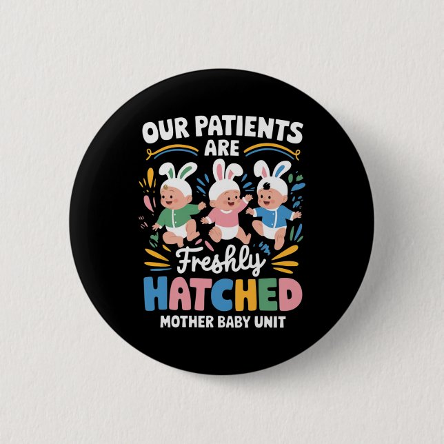 Badge Rond 5 Cm Joyeuse fête de Pâques pour par  (Devant)