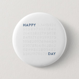 Badge Rond 5 Cm Joyeuse fête de Pi 100 chiffres Math Geek Drôle de