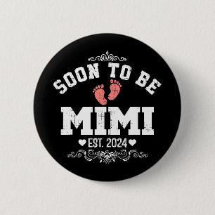 Badge Rond 5 Cm Joyeuse Fête des Mères Futur Mimi 2024