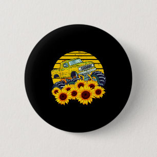 Badge Rond 5 Cm Joyeuse fête des mères tout-petit tournesol monste