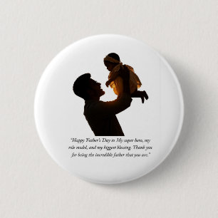 Badge Rond 5 Cm Joyeuse fête des Pères