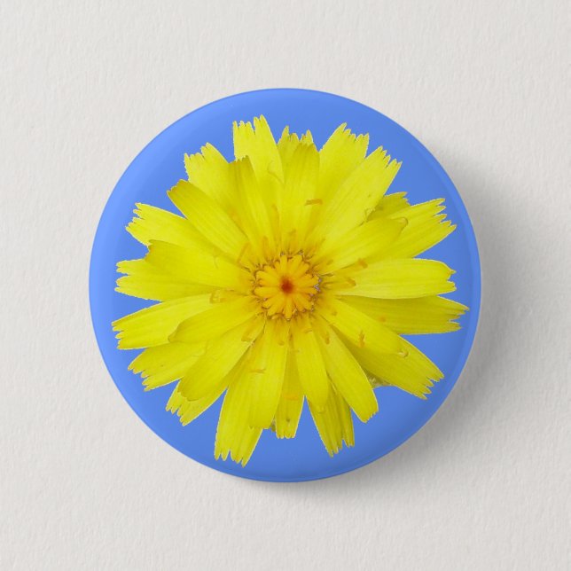 Badge Rond 5 Cm Joyeuse image Jaune Dandelion (Devant)