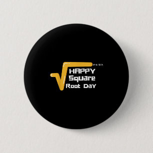 Badge Rond 5 Cm Joyeuse Journée Carré Racine Hommes Femmes Enfants