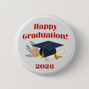 Badge Rond 5 Cm Joyeuse remise de diplômes 2026