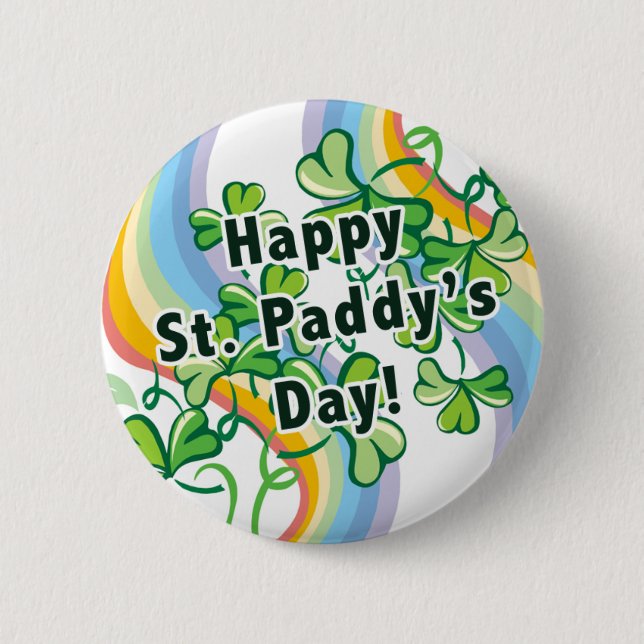 Badge Rond 5 Cm Joyeuse Saint Paddy's Day (Devant)