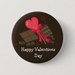 Badge Rond 5 Cm Joyeuse Saint-Valentin