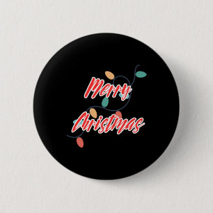 Badge Rond 5 Cm Joyeuses lumières de Noël