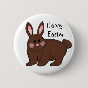 Badge Rond 5 Cm Joyeuses Pâques