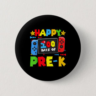 Badge Rond 5 Cm Joyeux 100 Jours De Jeux Pré-k 100ème Jour École B