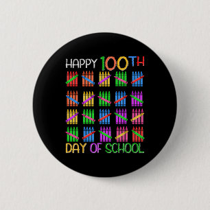 Badge Rond 5 Cm Joyeux 100e jour d'école pour les enfants de l'ens