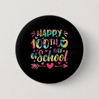 Joyeux 100ème Jour De L'École Tie Dye Arc En Ciel 