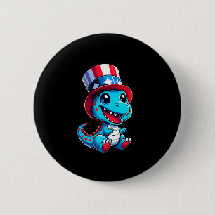 Badge Rond 5 Cm Joyeux 4 juillet Jour de l'Indépendance Hommes Fem