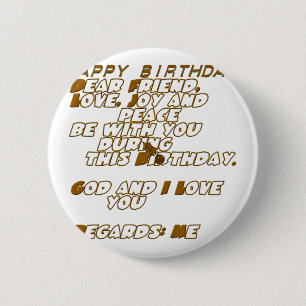 Badge Rond 5 Cm Joyeux anniversaire