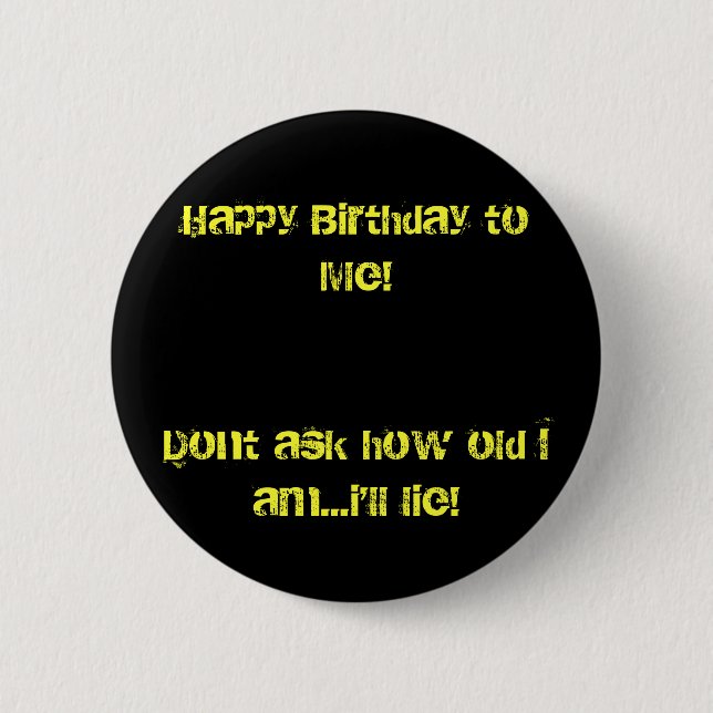 Badge Rond 5 Cm joyeux anniversaire (Devant)