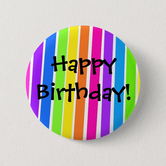 Badge Rond 5 Cm Joyeux anniversaire ! (Devant)