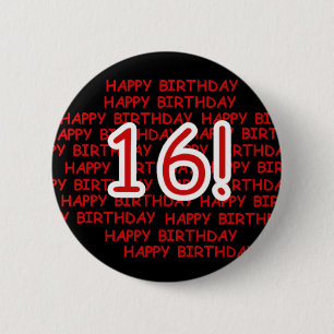 Badge Rond 5 Cm Joyeux anniversaire 16