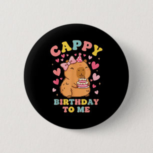 Badge Rond 5 Cm Joyeux anniversaire au drôle d'anniversaire d'anim