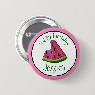 Badge Rond 5 Cm Joyeux Anniversaire Pique-nique de Pâques de Pâtes