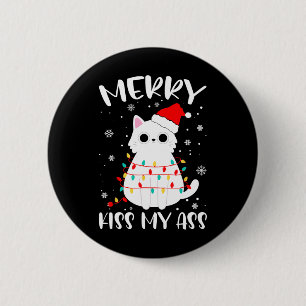 Badge Rond 5 Cm Joyeux Baiser Mon Thème De Noël Amoureux de les ch