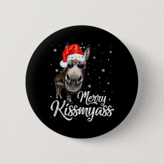 Badge Rond 5 Cm Joyeux Bisou Mon Xmas Sarcastique Drôle Pyjama Noë