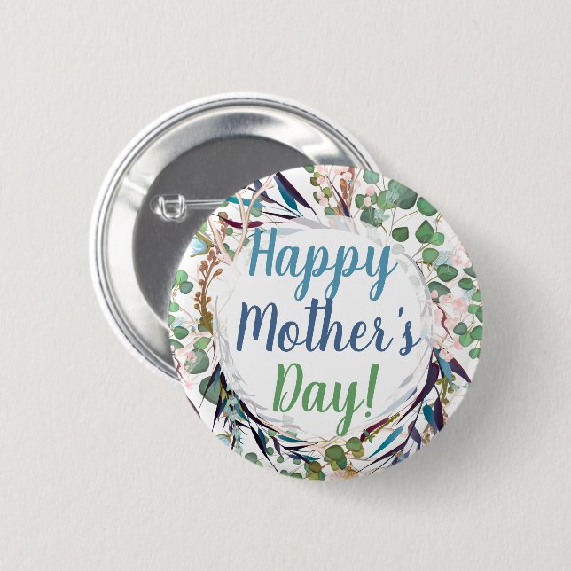 Badge Rond 5 Cm Joyeux cadeau de la Fête des Mères pour maman gran (Devant & derrière)