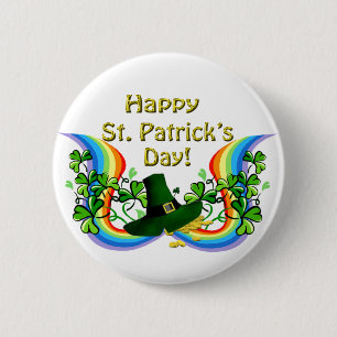 Badge Rond 5 Cm Joyeux cadeau de la Saint Patrick