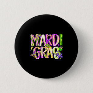 Badge Rond 5 Cm Joyeux Carnaval Mardi Gras Fat Tuesday Hommes Femm