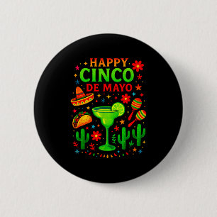 Badge Rond 5 Cm Joyeux cinco de mayo - festival de musique de fête