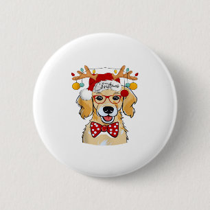 Badge Rond 5 Cm Joyeux Costume de Noël Reindeer mignonne Père Noël