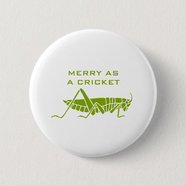 Badge Rond 5 Cm Joyeux cricket (Devant)