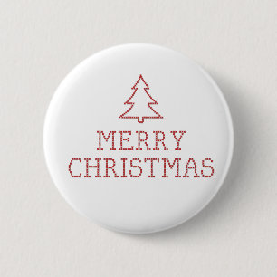 Badge Rond 5 Cm Joyeux croix de Noël