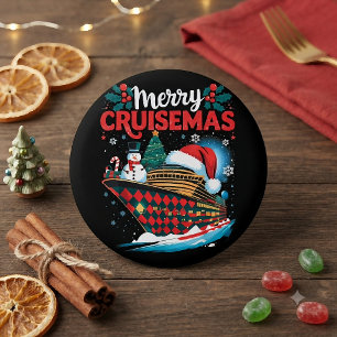 Badge Rond 5 Cm Joyeux Cruisemas Noël drôle en famille