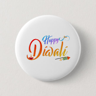 Badge Rond 5 Cm Joyeux diwali
