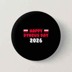 Badge Rond 5 Cm Joyeux Dyngus Day 2026 Fête polonaise Lundi de Pâq
