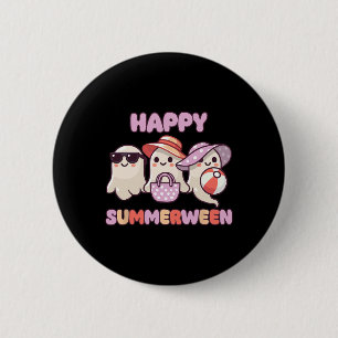 Badge Rond 5 Cm Joyeux été d'été d'Halloween fantôme