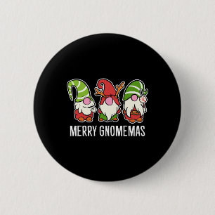 Badge Rond 5 Cm Joyeux Gnomemas cadeau décorateur de Noël