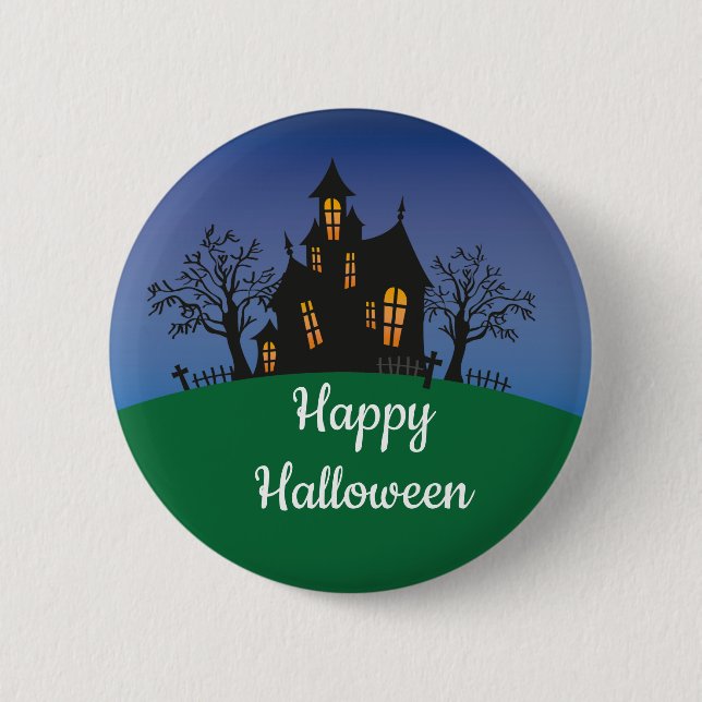 Badge Rond 5 Cm Joyeux Halloween (Devant)